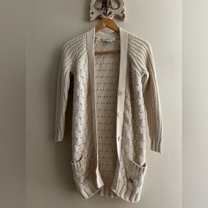 Lacoste & Malandrino Chunky Knit Button
Cardigan Womens Size XS